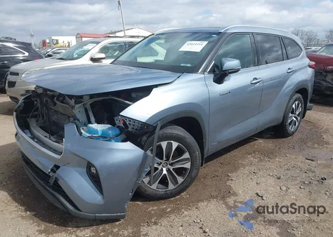 2021 Toyota Highlander Hybrid Xle from USA, damaged, VIN 5TDHBRCH2MS029022